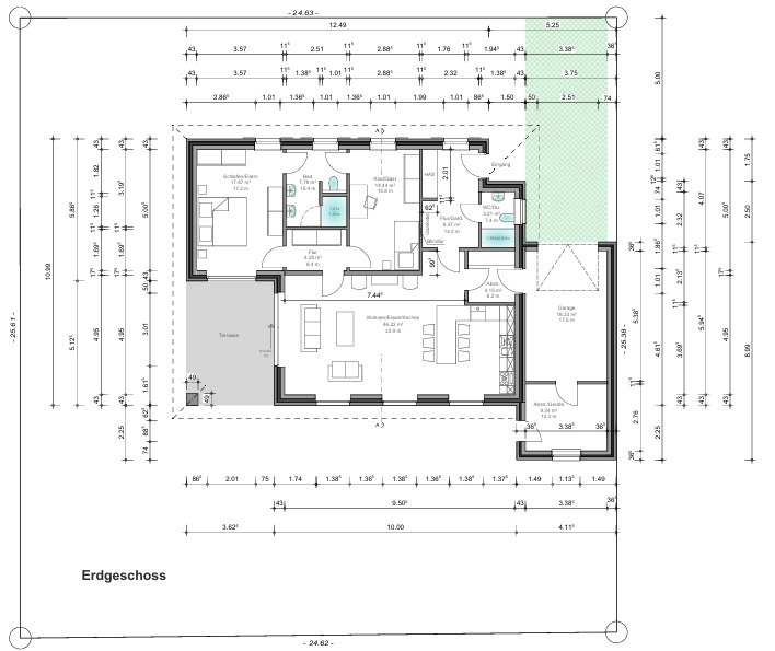 Bungalow in Seenähe ruhig, ebenerdig, modern & sofort bezugsfrei