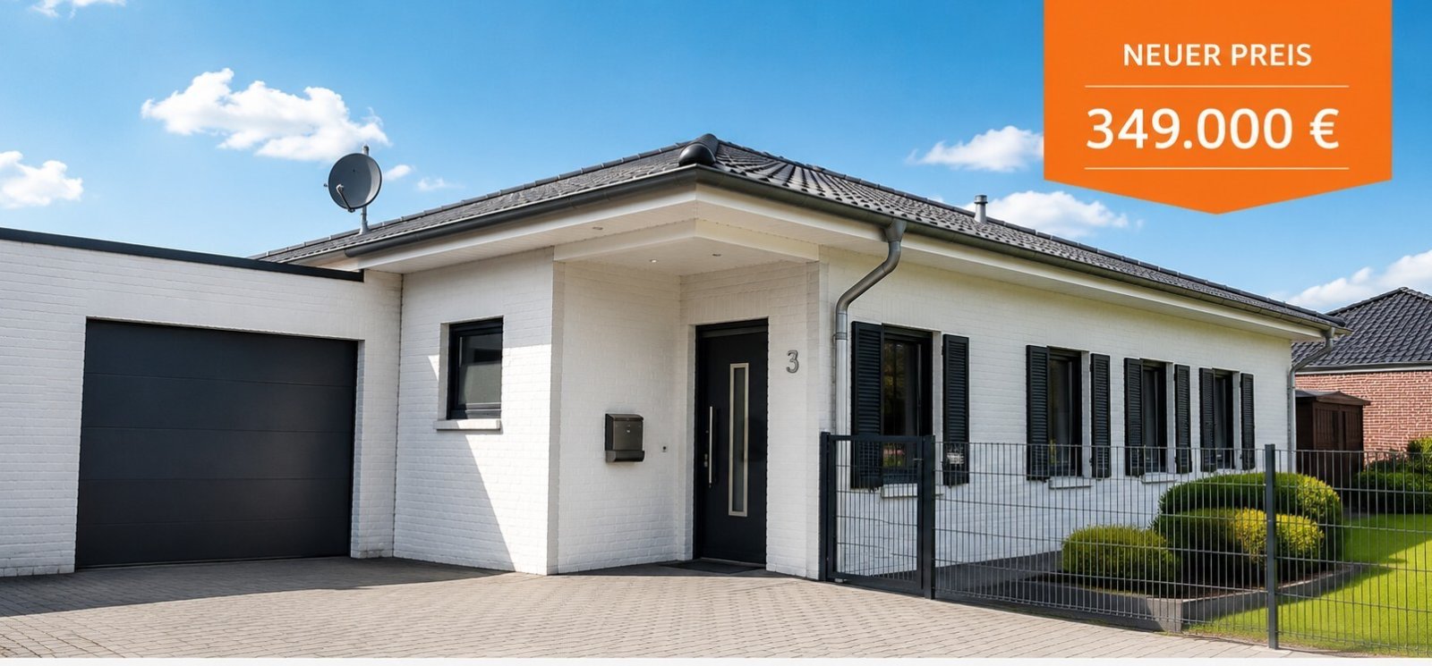 Bungalow in Seenähe ruhig, ebenerdig, modern & sofort bezugsfrei
